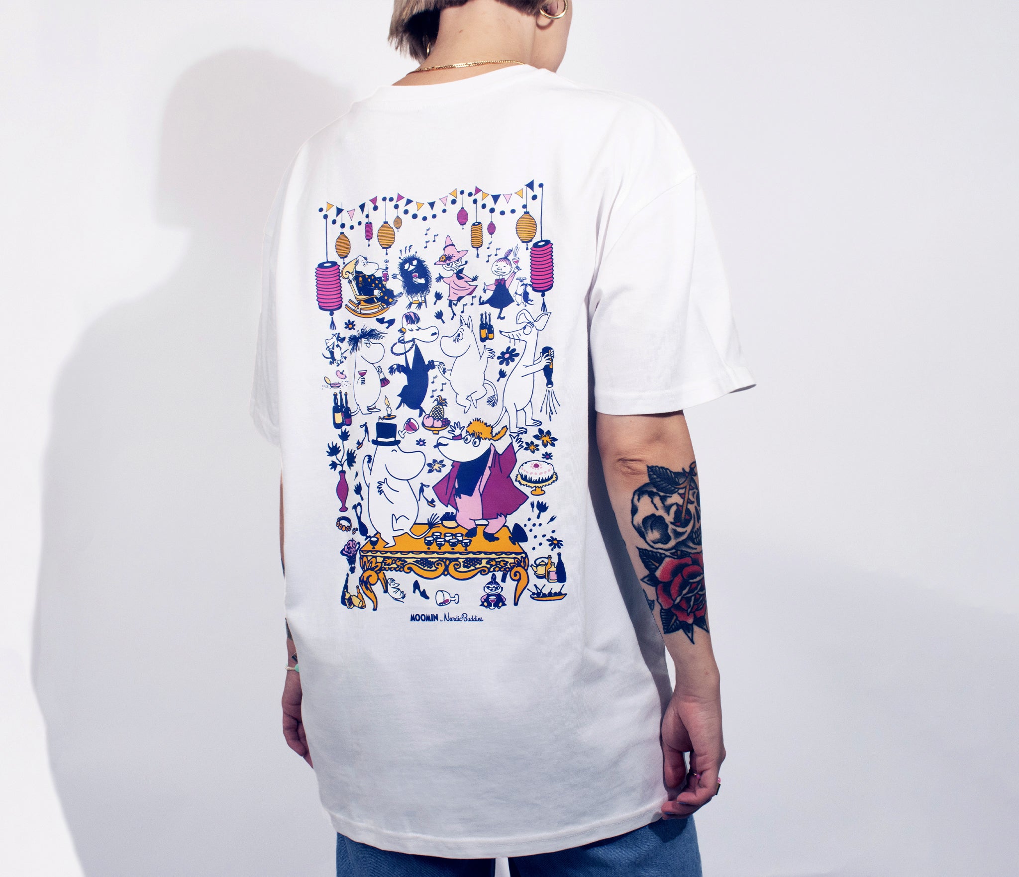 T-Shirt Moomintroll Party - White