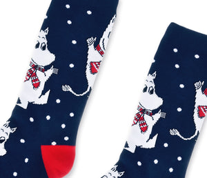 Moomintroll Winter Men Socks - Navy