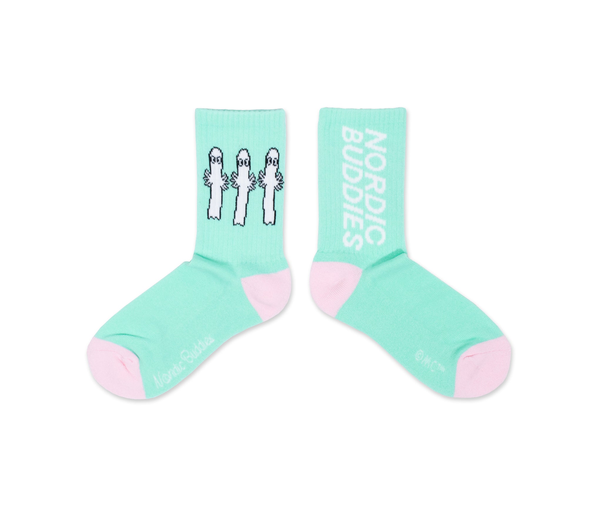 Hattifatteners Ladies Retro Socks - Turquoise