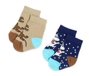 Baby Double Pack Moomintroll and Sniff Socks