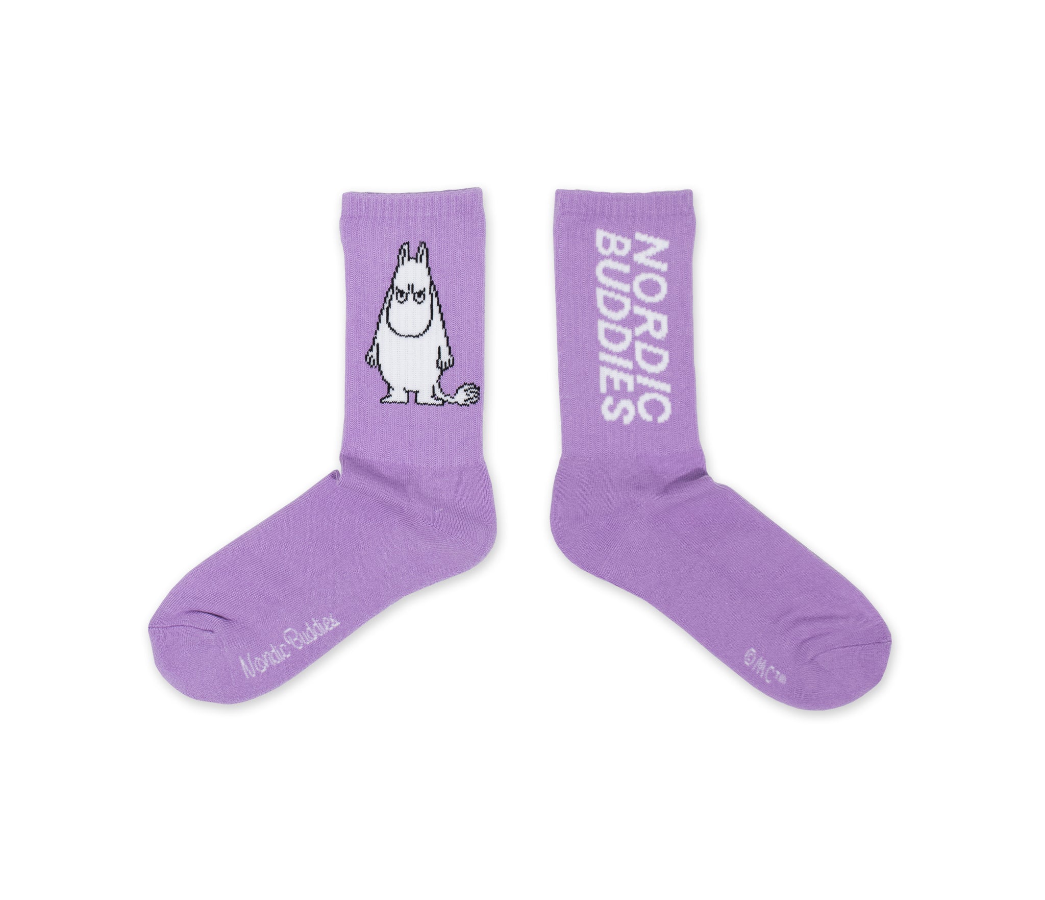 Moomintroll Angry Retro Men Socks - Purple