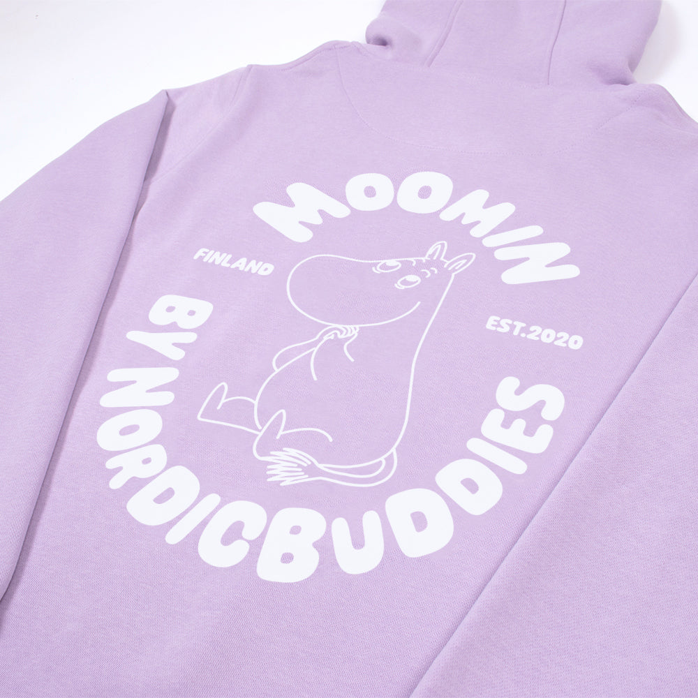 Premium Cotton Hoodie Moomintroll - Lilac