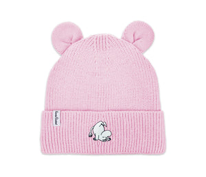 Moomintroll Winter Hat With Ears Kids - Pink