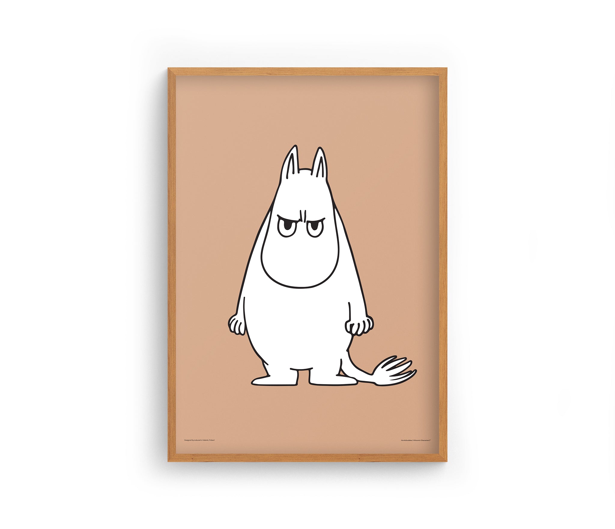 Moomintroll Angry Poster 30x40cm - Beige