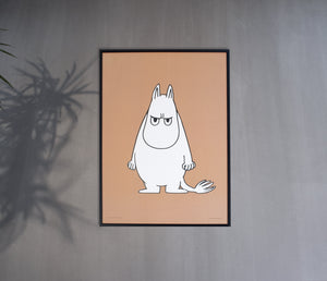 Moomintroll Angry Poster 30x40cm - Beige