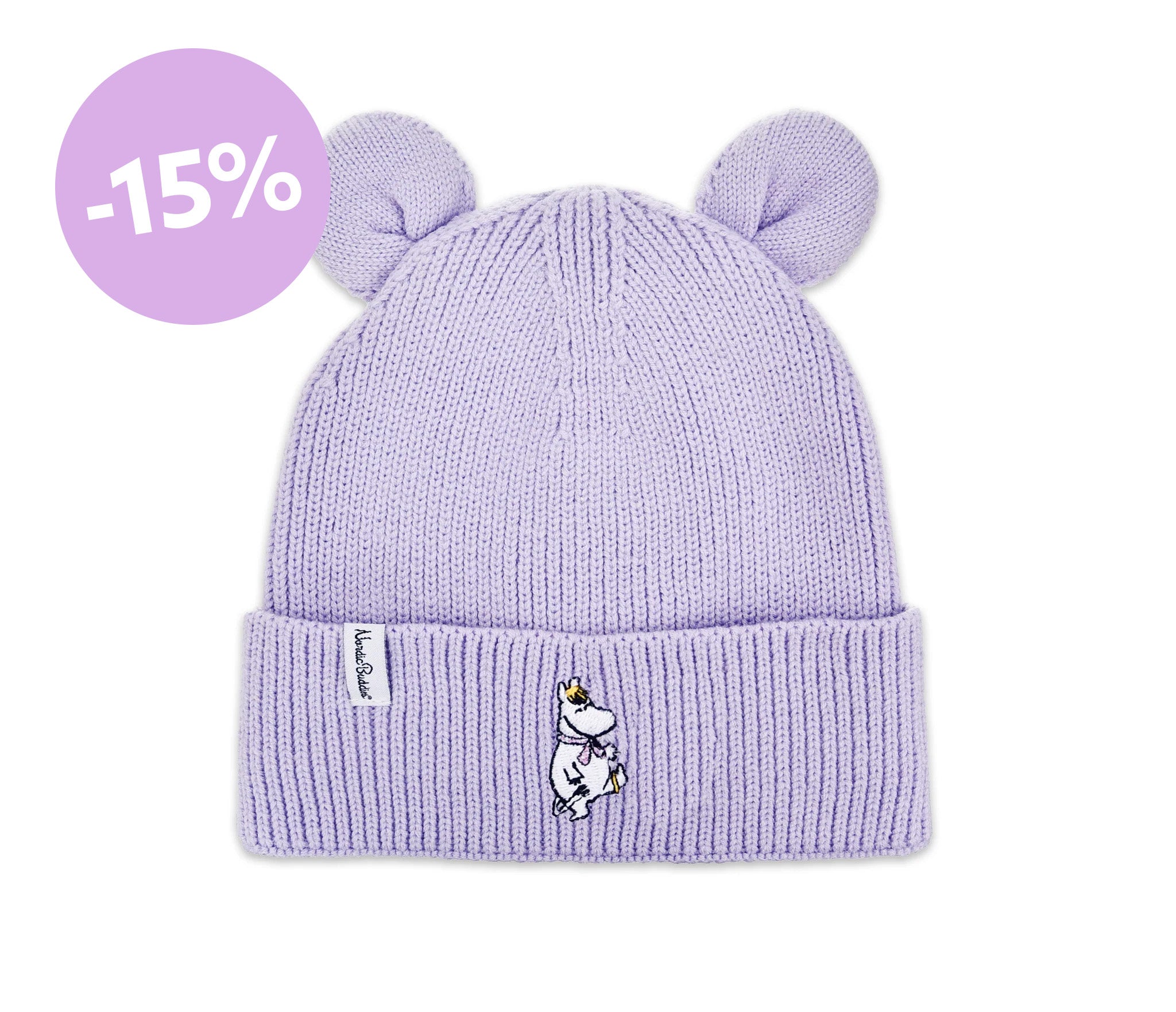 Snorkmaiden Winter Hat With Ears Kids - Purple