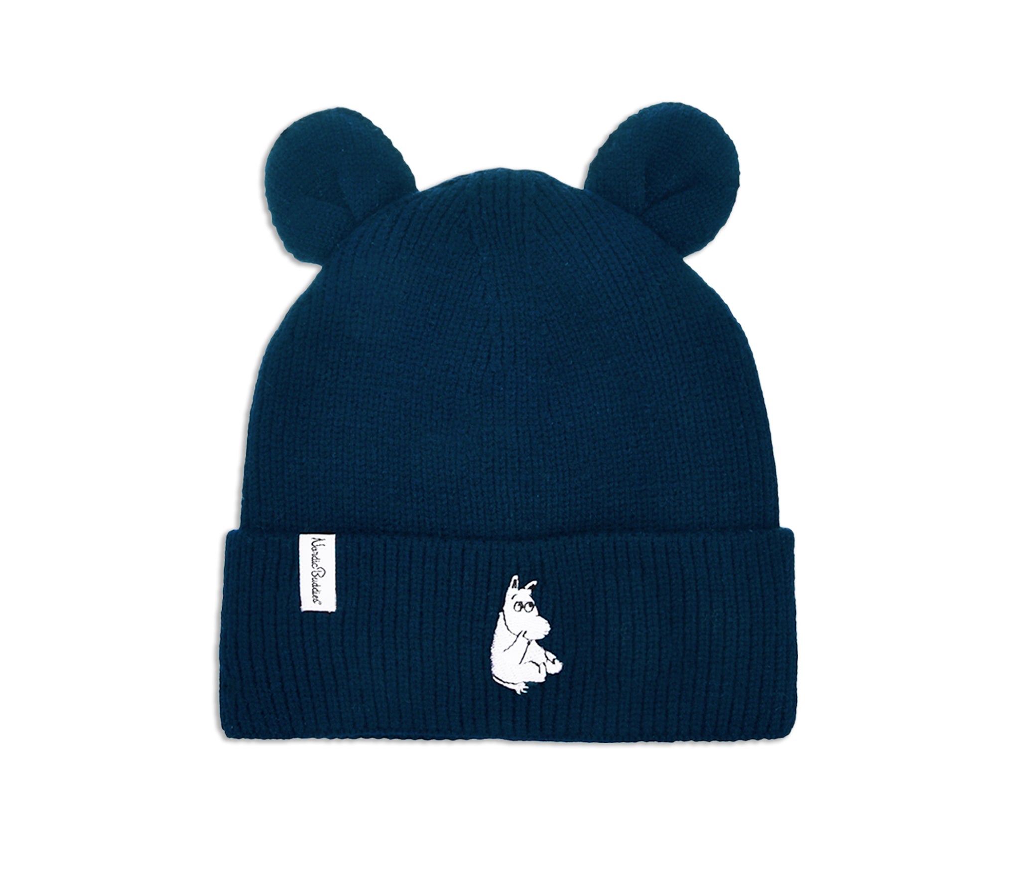 Moomintroll Winter Hat With Ears Kids - Navy