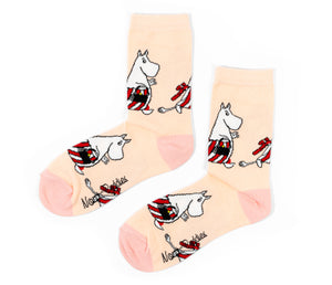 Moomin Ladies Socks Light Pink Moominmamma | Muumi Naisten Sukat Vaaleanpunainen Muumimamma