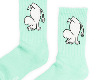 Moomin Ladies Sport Socks Mint Green Moomintroll | Muumi Naisten Sportti Sukat Mintun Viherä Muumipeikko
