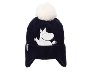 Moomin Winter Hat Beanie Kids Navy Moomintroll | Muumi Lasten Beanie Tummansininen Muumipeikko