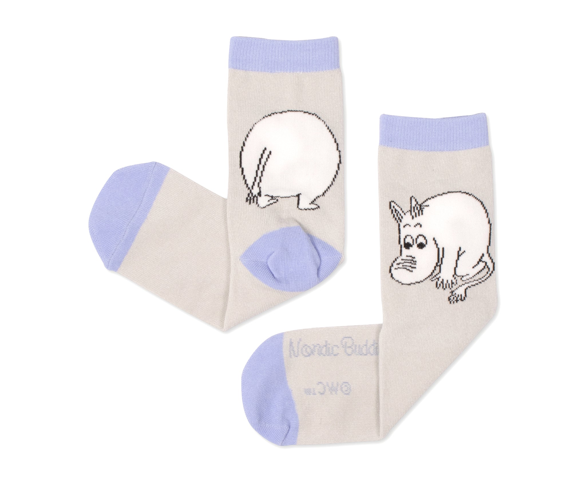 Moomintrolls Butt Ladies Socks - Grey