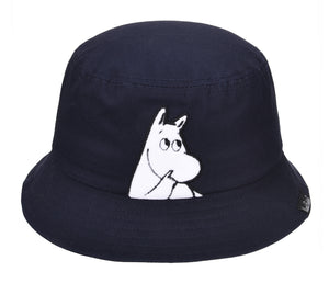 Moomintroll Wondering Kids Bucket Hat - Navy