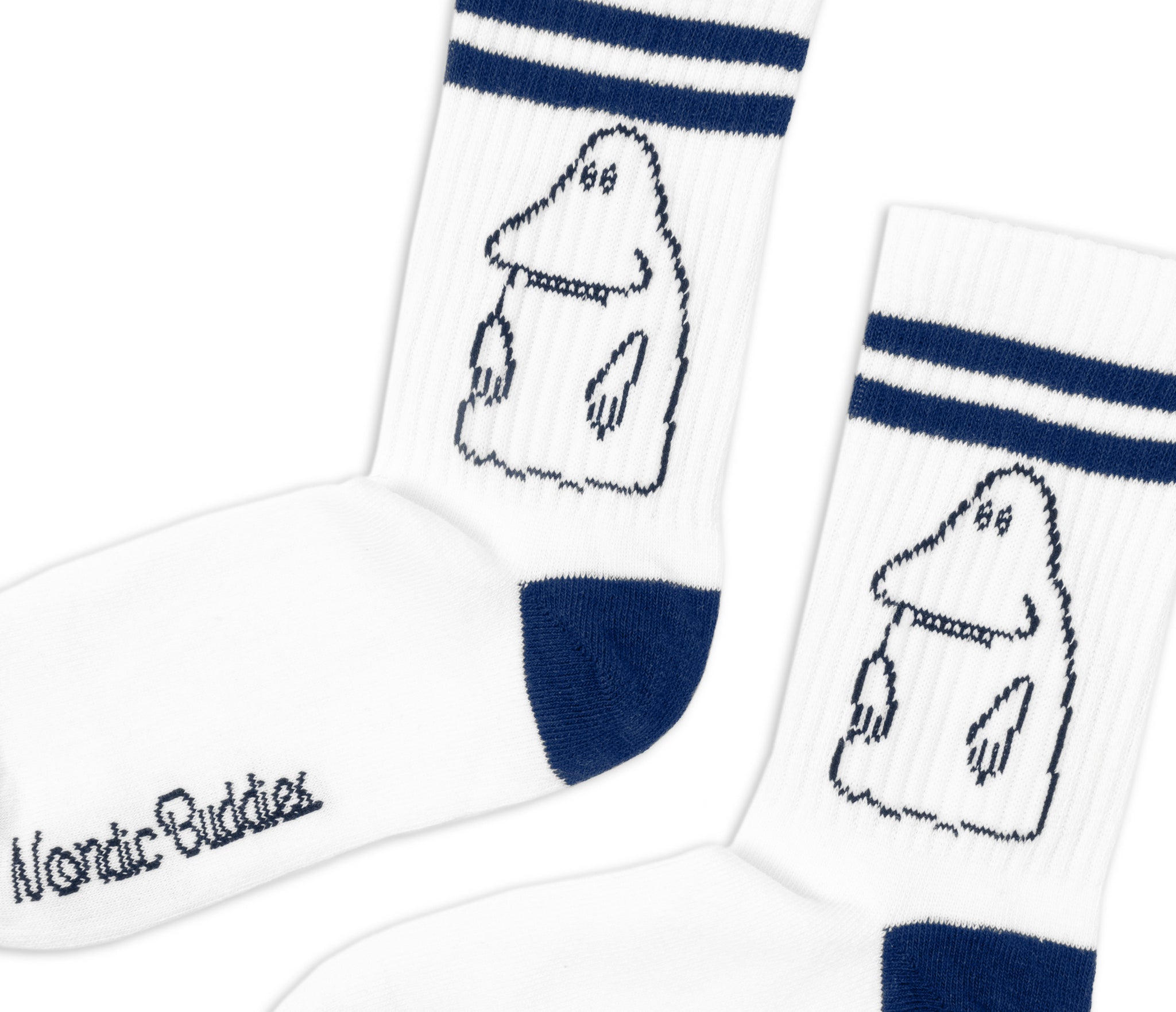 Moomin Ladies Retro Socks White The Groke | Muumi Naisten Retro Sukat Valkoinen Mörkö