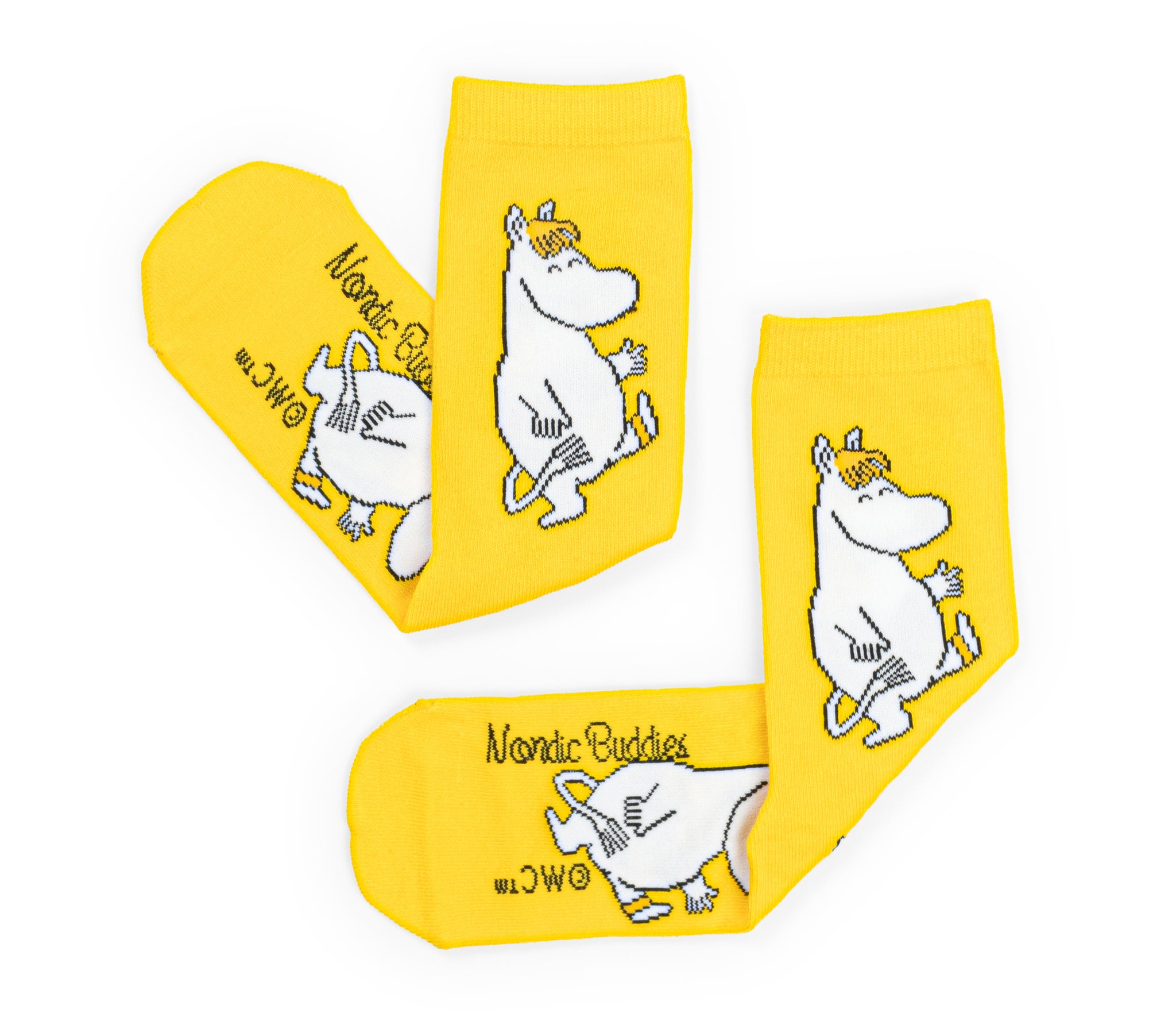 Moomin Ladies Socks Yellow Snorkmaiden | Muumi Naisten Sukat Keltainen Niiskuneiti