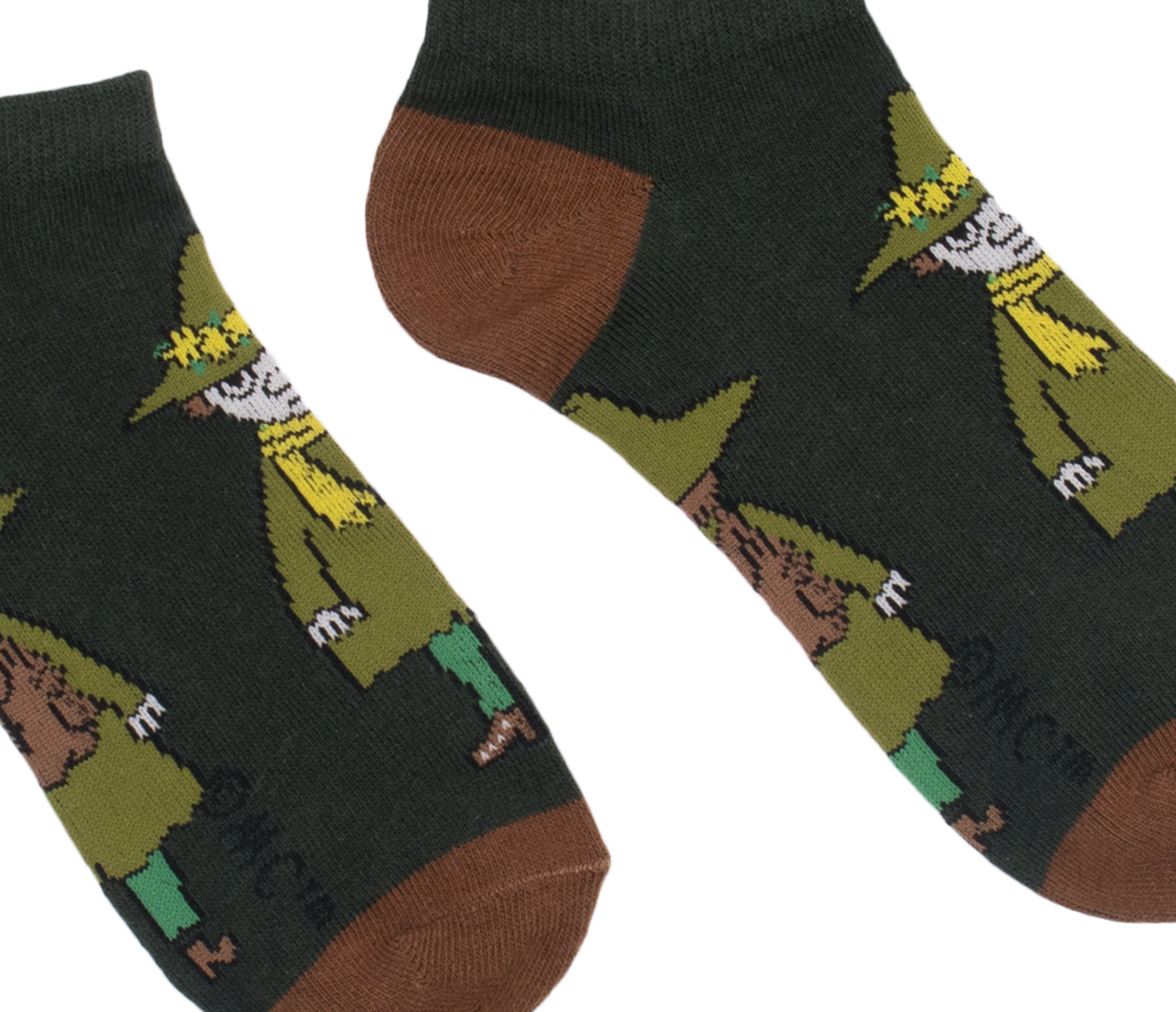 Snufkin Travelling Men Ankle Socks - Green