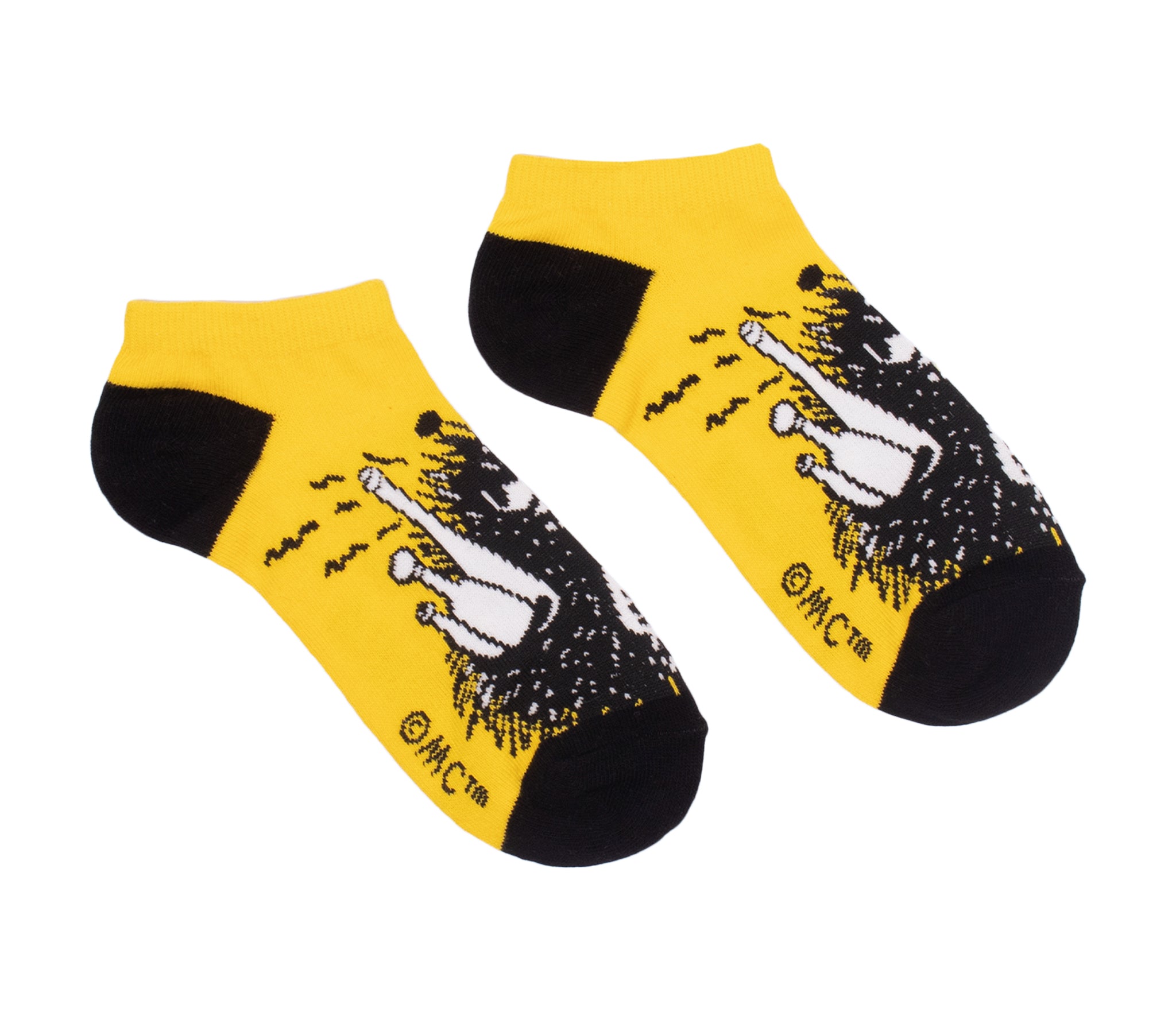 Stinky Pranking Men Ankle Socks - Yellow