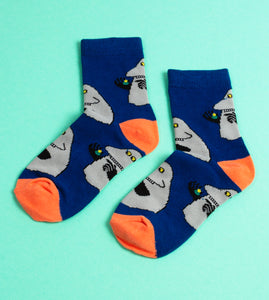 Moomin Kids Socks Blue Green The Groke Stinky | Muumi Lasten Sukat Sininen Vihreä Mörkö Haisuli